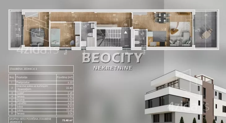 Trosoban stan | 4zida