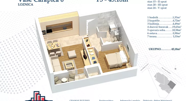 Dvosoban stan | 4zida