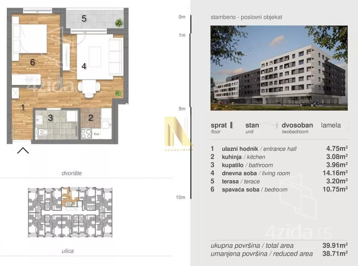 Dvosoban stan | 4zida