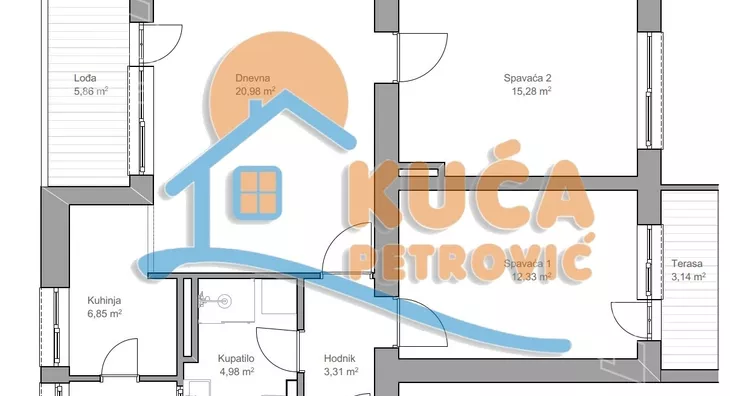 Dvosoban stan | 4zida