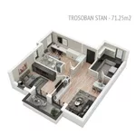 Trosoban stan | 4zida