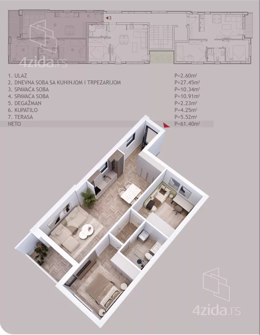 Dvoiposoban stan | 4zida