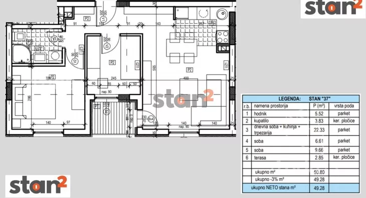 Dvoiposoban stan | 4zida