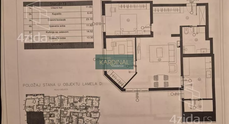 Troiposoban stan | 4zida