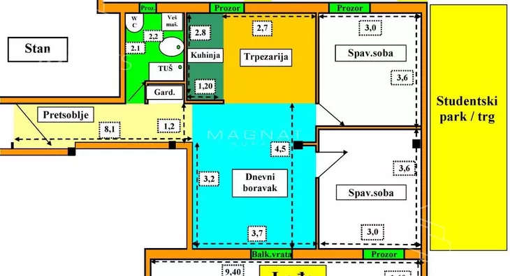 Trosoban stan | 4zida