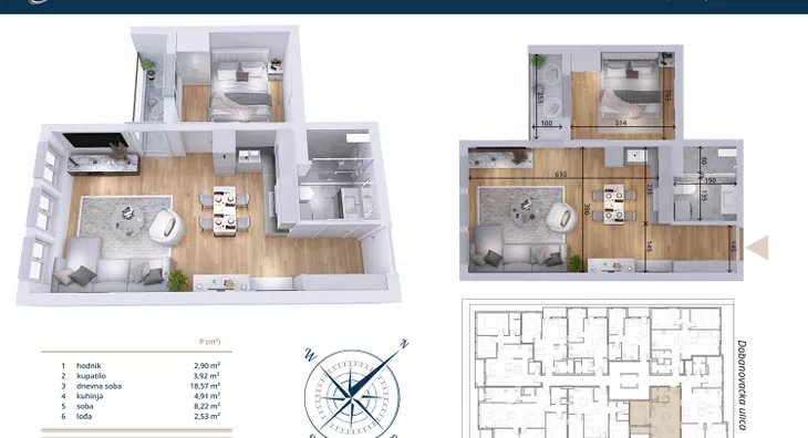 Jednoiposoban stan | 4zida