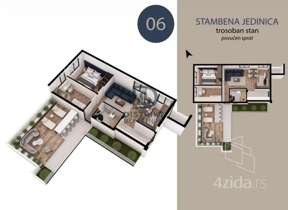 Dvoiposoban stan | 4zida