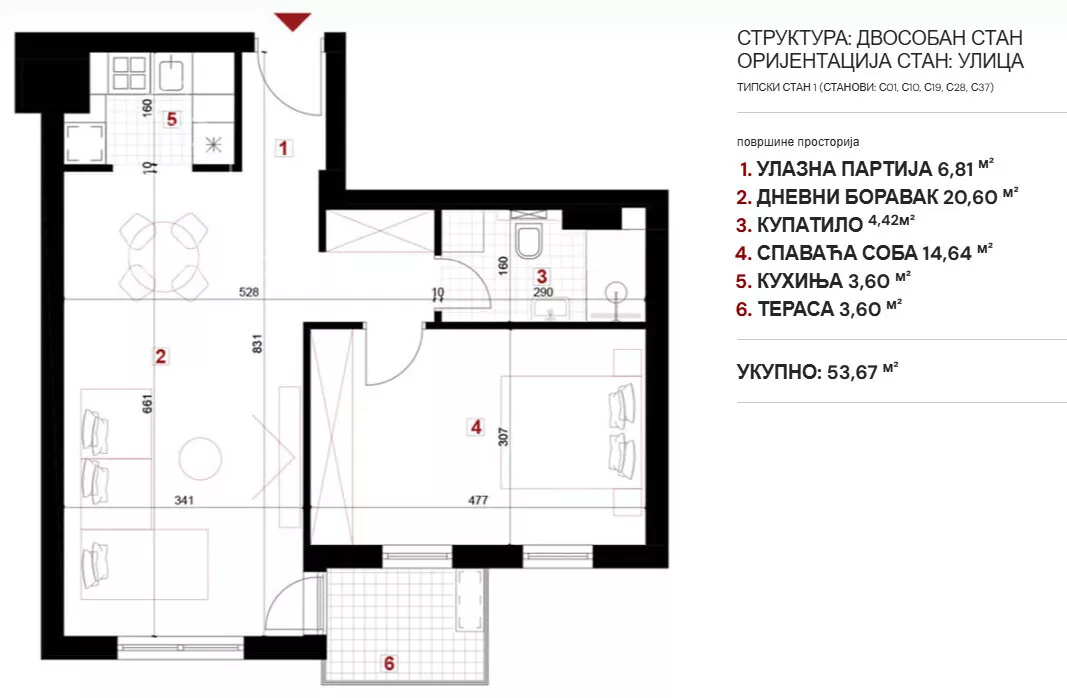 Dvosoban stan | 4zida