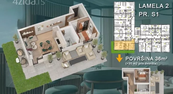 Trosoban stan | 4zida