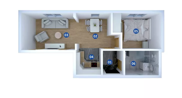 Jednoiposoban stan | 4zida