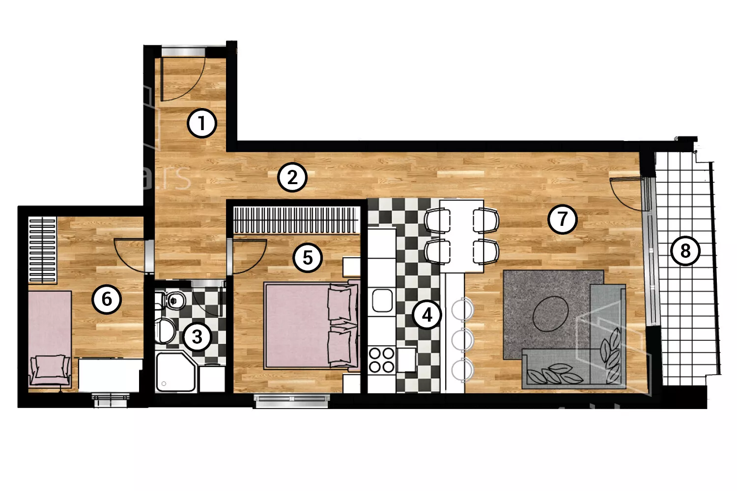 Dvoiposoban stan | 4zida