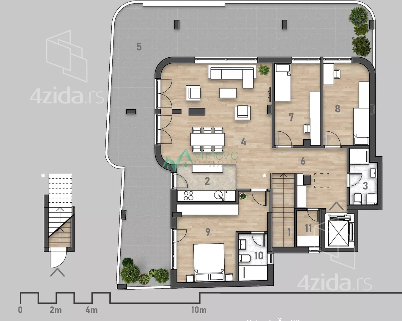 Troiposoban stan | 4zida