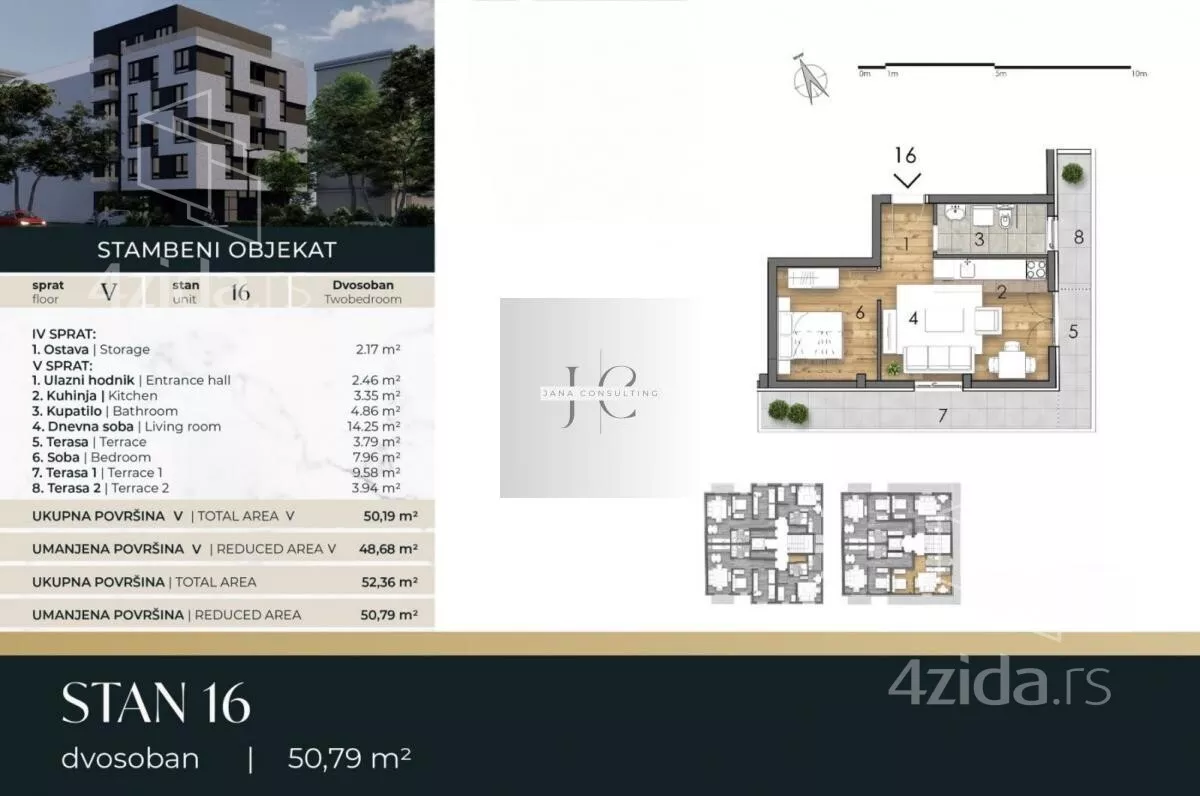 Dvosoban stan | 4zida