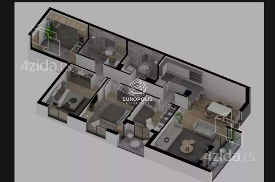 Troiposoban stan | 4zida