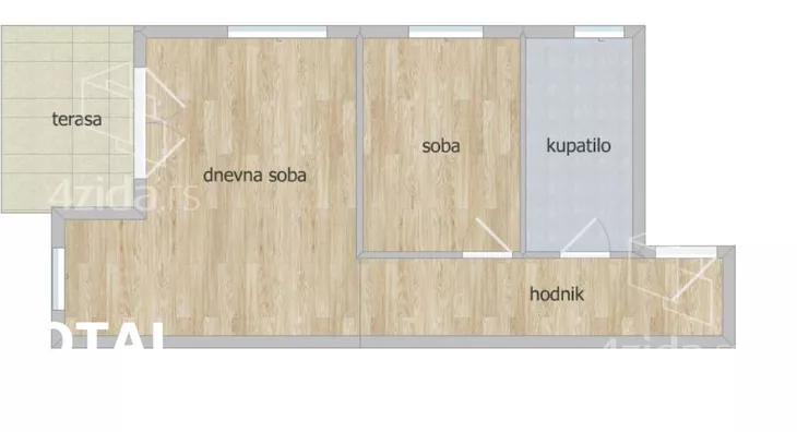 Jednoiposoban stan | 4zida