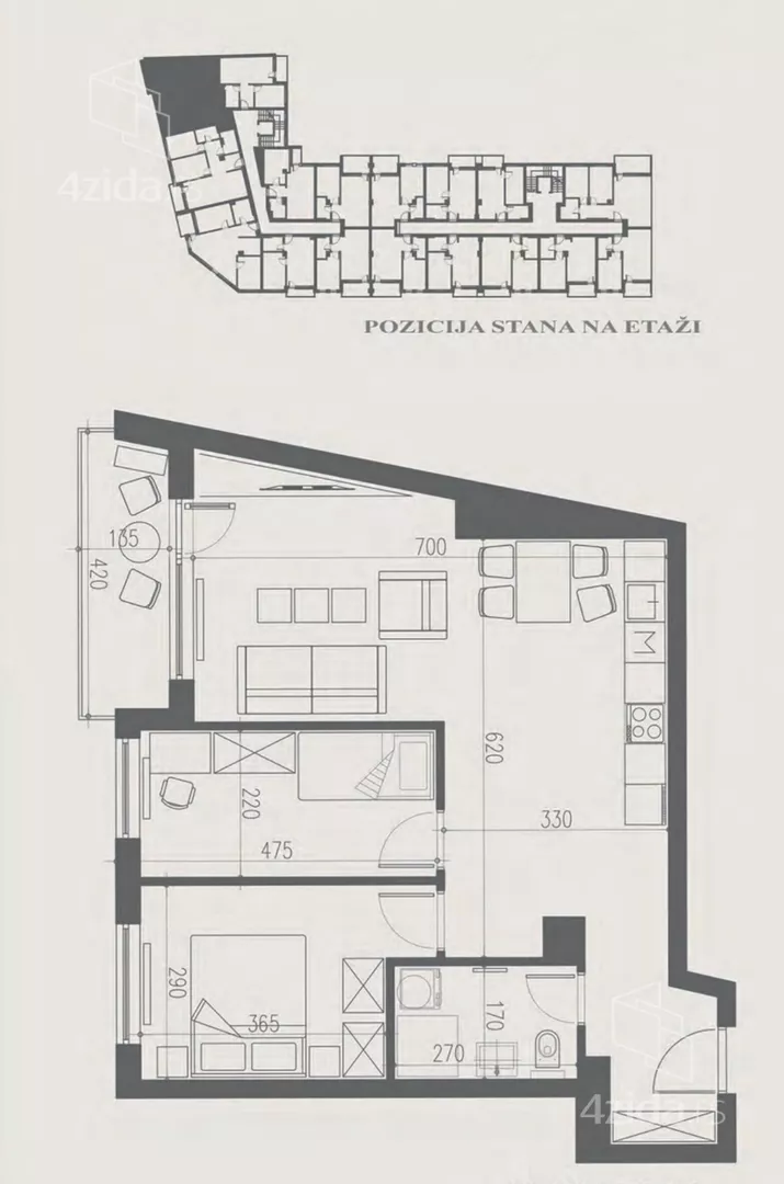 Trosoban stan | 4zida