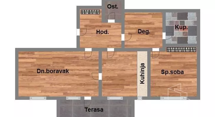 Dvosoban stan | 4zida
