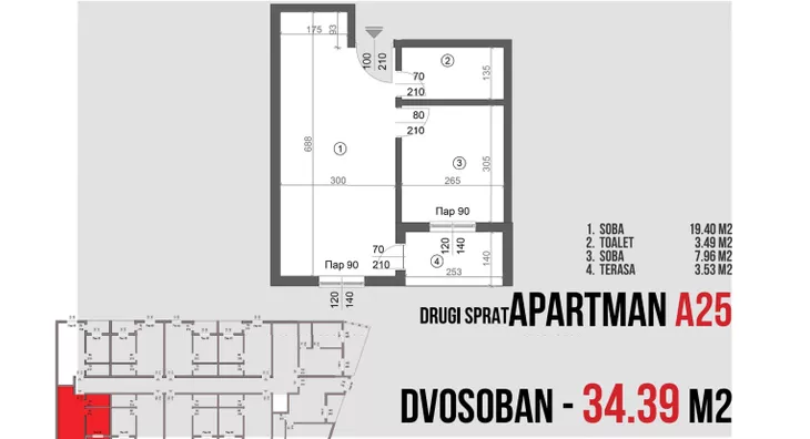 Dvosoban stan | 4zida