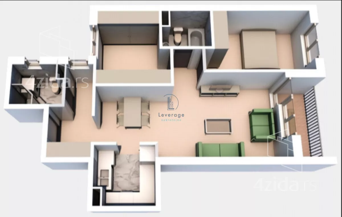 Dvosoban stan | 4zida