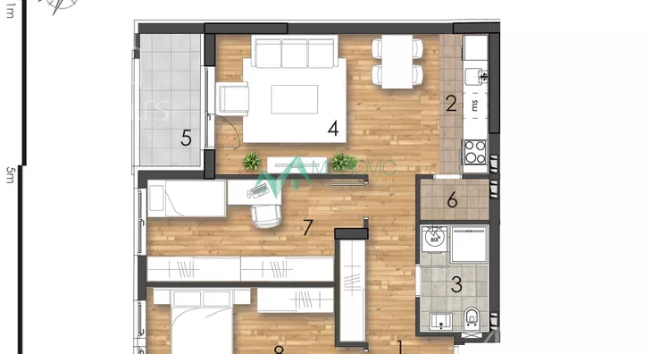 Dvoiposoban stan | 4zida