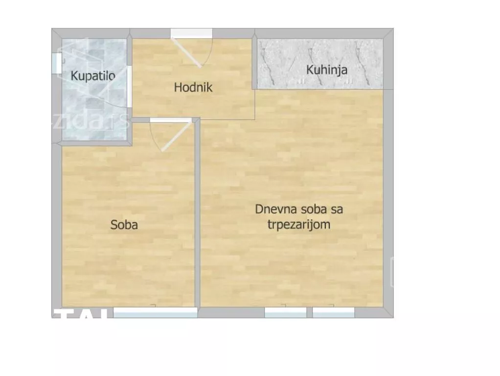 Jednoiposoban stan | 4zida