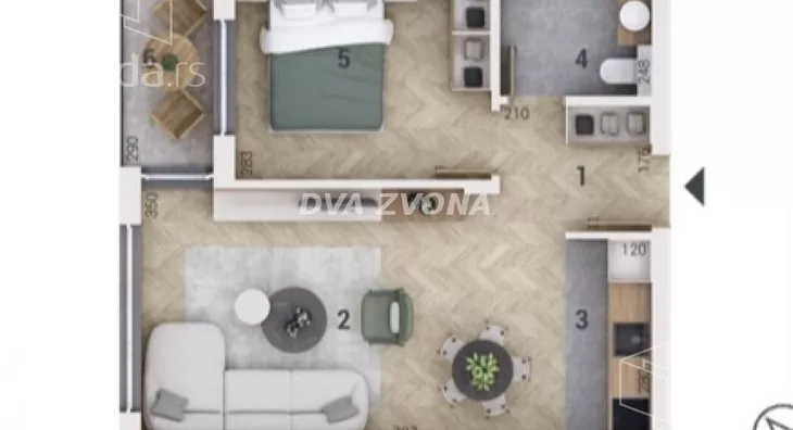 Dvosoban stan | 4zida