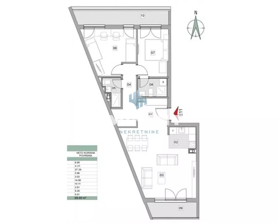 Trosoban stan | 4zida