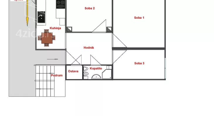 Dvoiposoban stan | 4zida