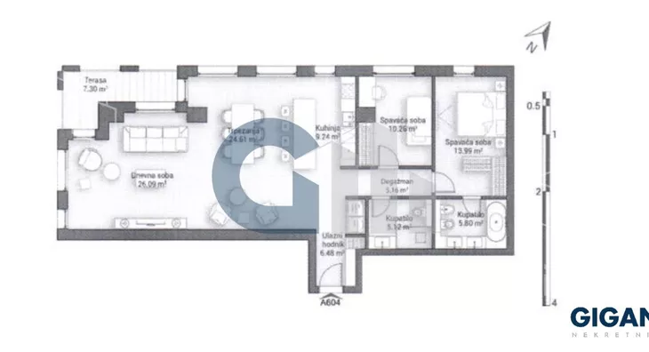 Trosoban stan | 4zida