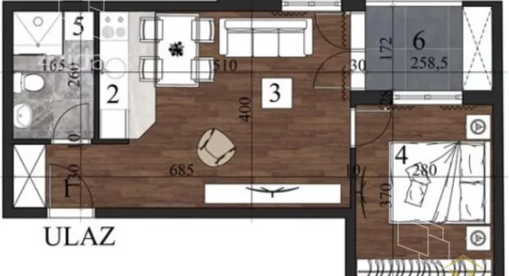 Dvosoban stan | 4zida