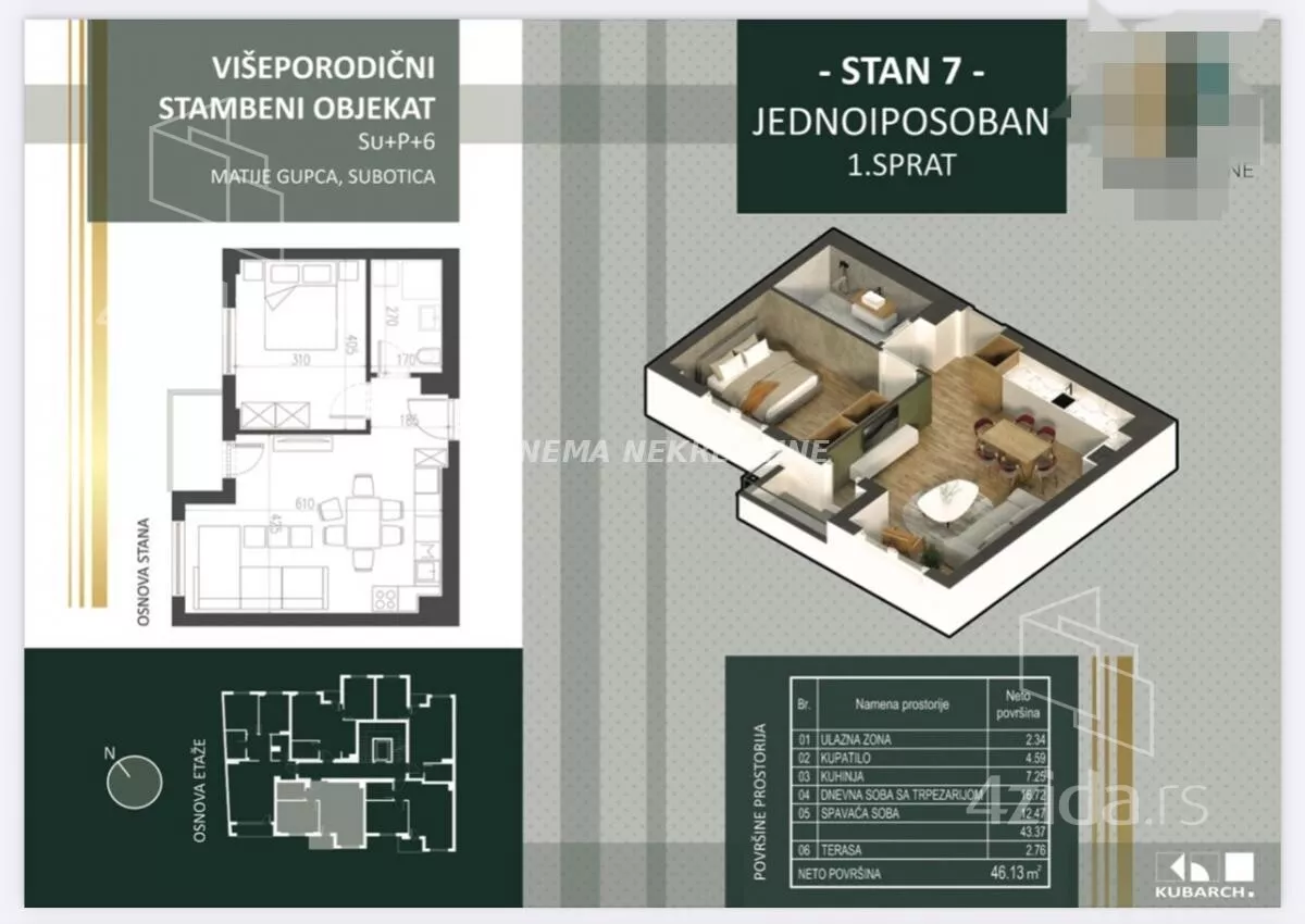 Dvosoban stan | 4zida