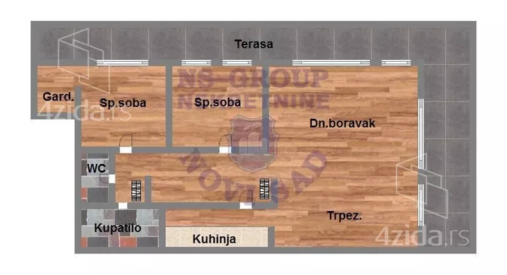 Trosoban stan | 4zida