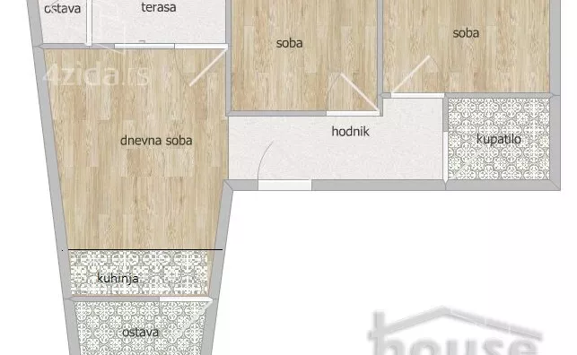 Trosoban stan | 4zida