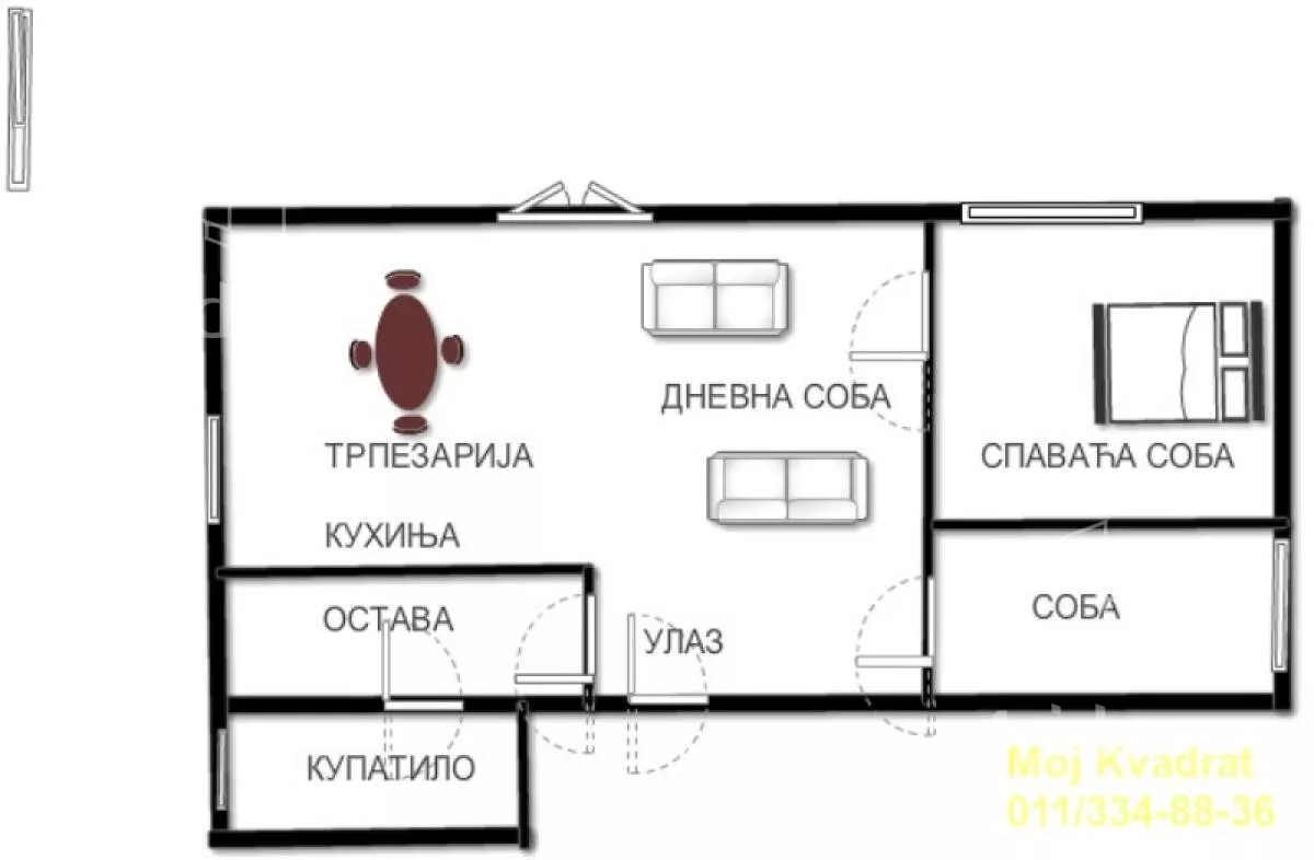 Dvosoban stan | 4zida