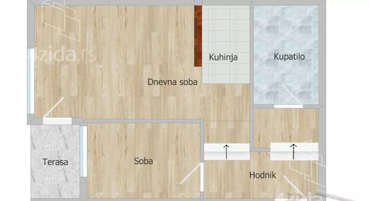 Jednoiposoban stan | 4zida