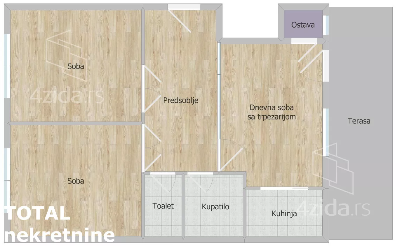 Trosoban stan | 4zida