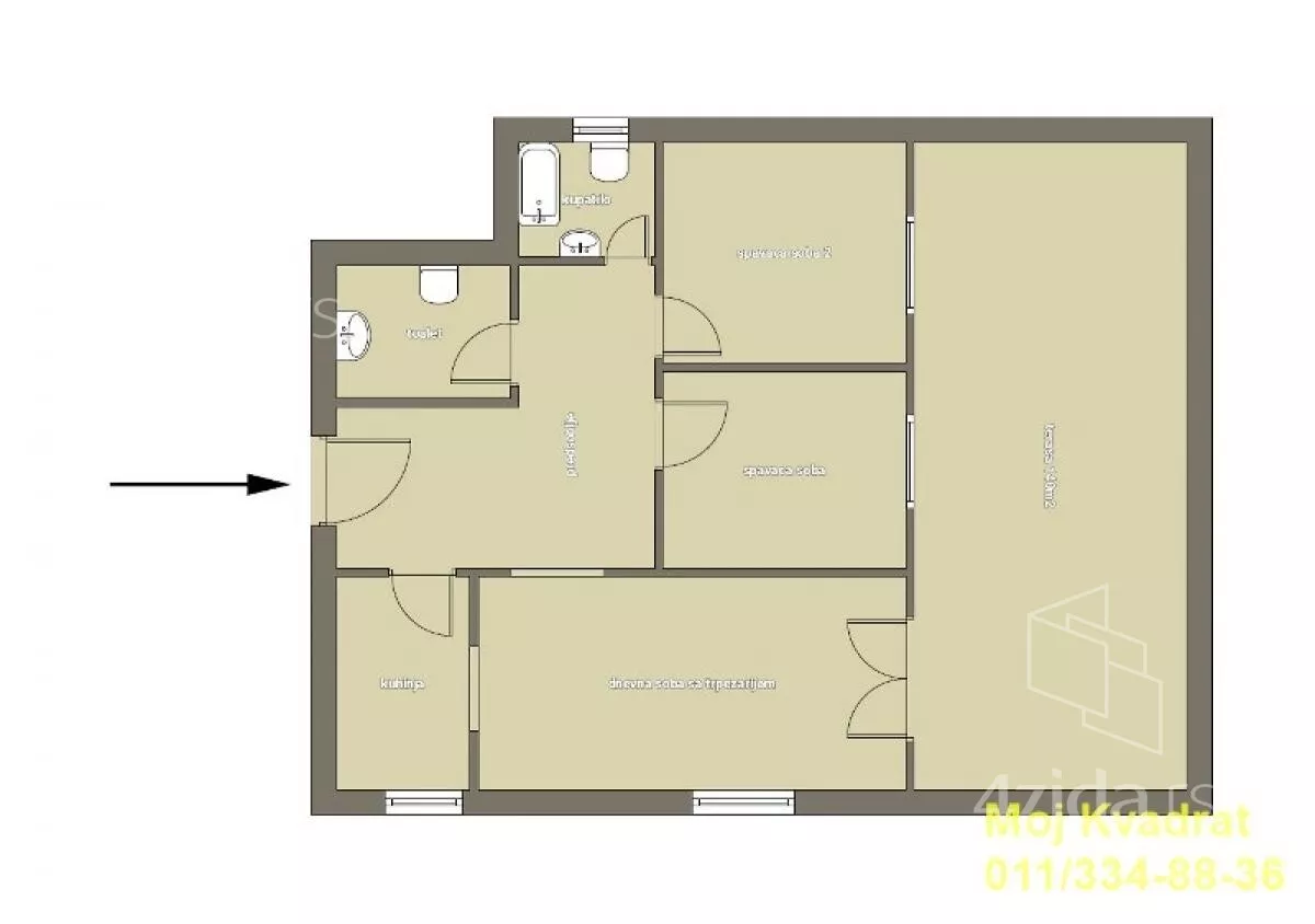 Trosoban stan | 4zida