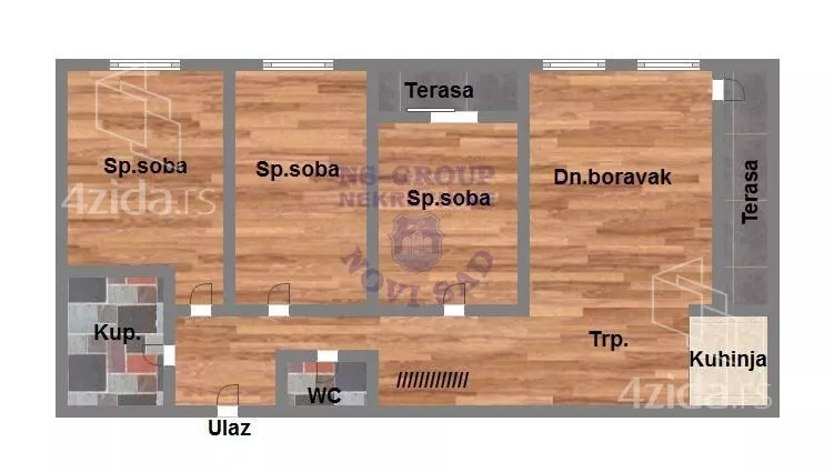Trosoban stan | 4zida