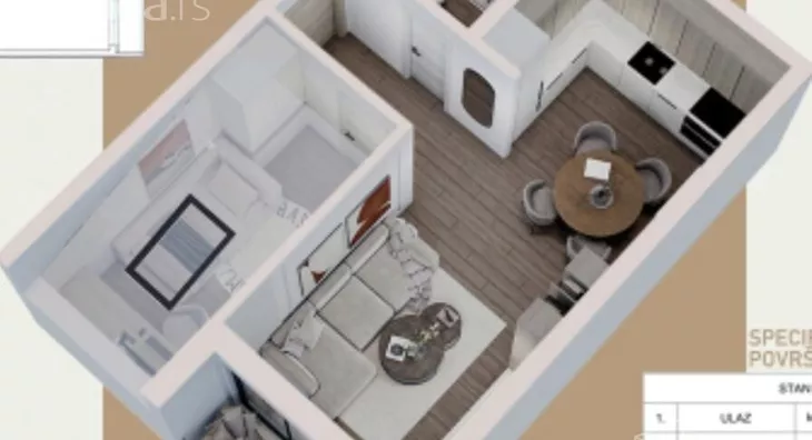 Jednoiposoban stan | 4zida