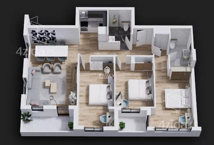 Petosoban stan | 4zida