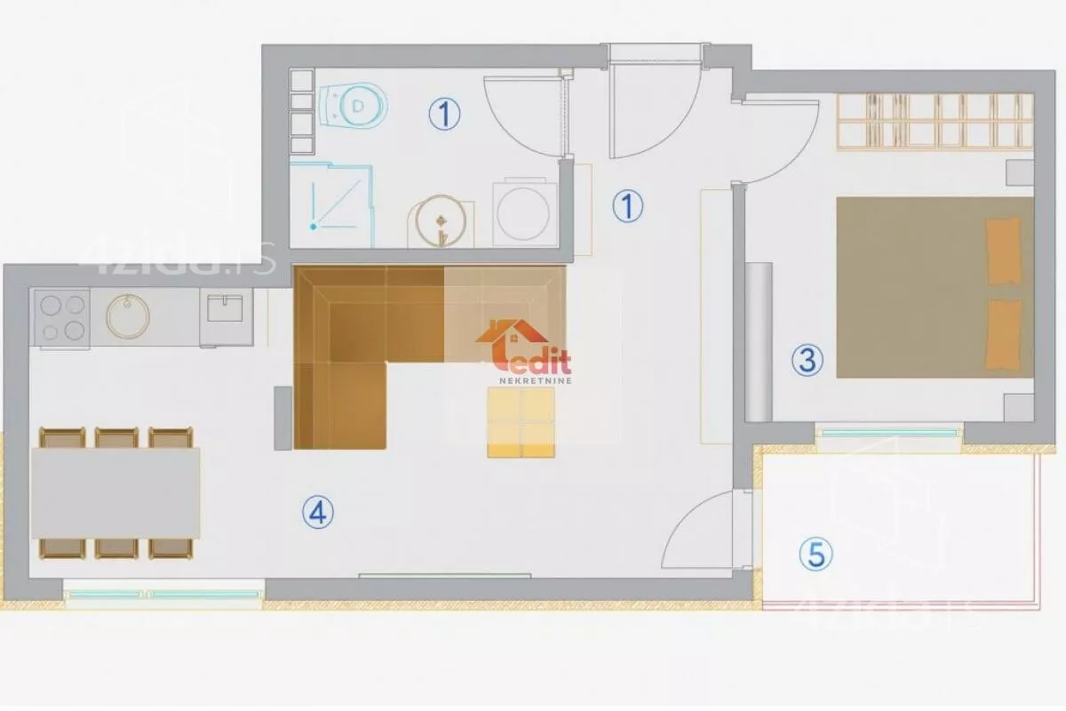 Dvosoban stan | 4zida