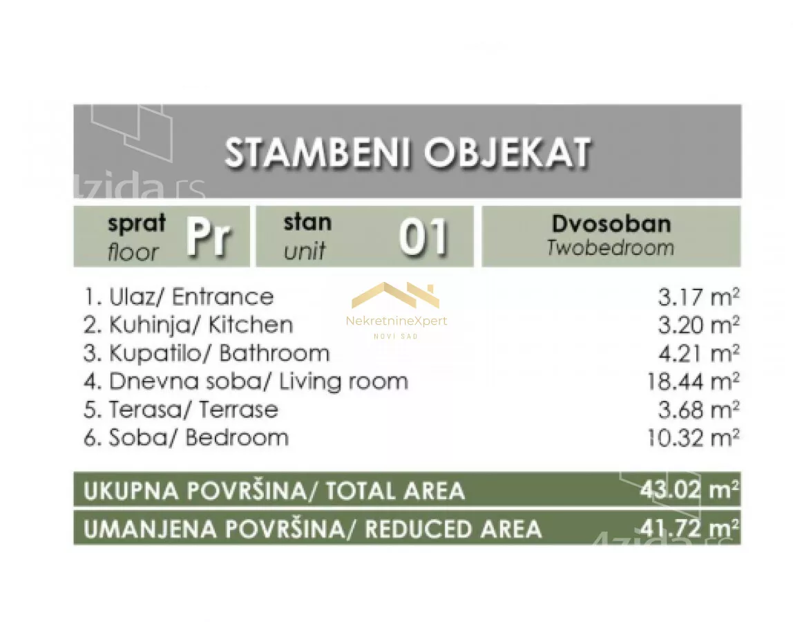 Dvosoban stan | 4zida