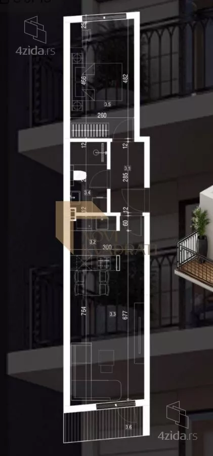 Dvosoban stan | 4zida