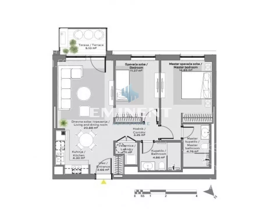 Trosoban stan | 4zida