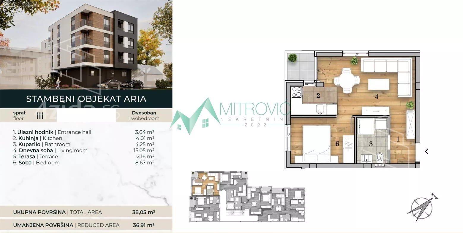 Dvosoban stan | 4zida