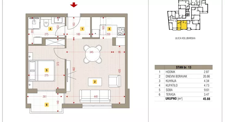 Dvosoban stan | 4zida
