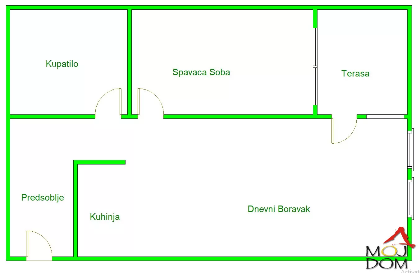 Jednoiposoban stan | 4zida
