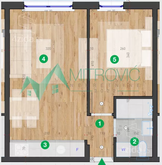 Jednoiposoban stan | 4zida