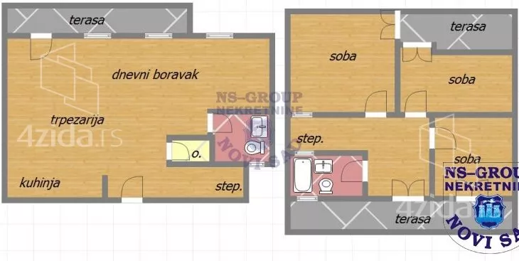 Četvoroiposoban stan | 4zida