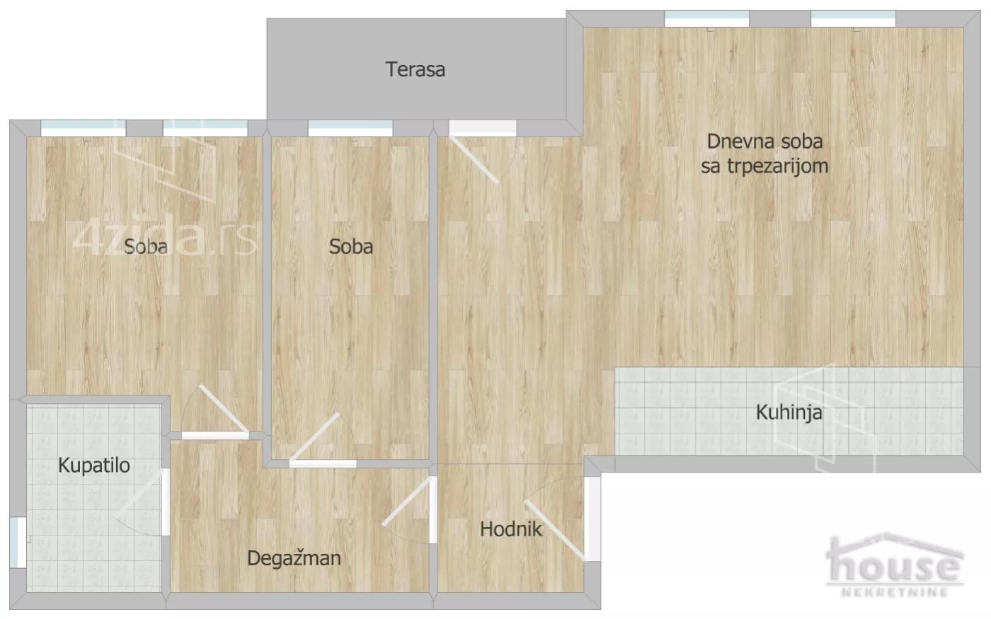 Trosoban stan | 4zida